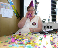 Marianne on her birthday